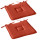 Lot de 2 galettes de chaise en coton PANAMA - Orange