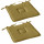 Lot de 2 galettes de chaise en coton PANAMA - Vert