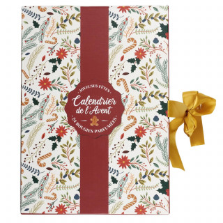 Calendrier de l'Avent 24 bougies de Noël parfumées - Multicolore