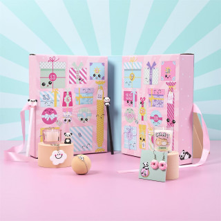 Calendrier de l'Avent Kawaii bougies et surprises - Multicolore