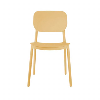 Lot de 2 chaises d'intérieur et d'extérieur CHEER - Jaune