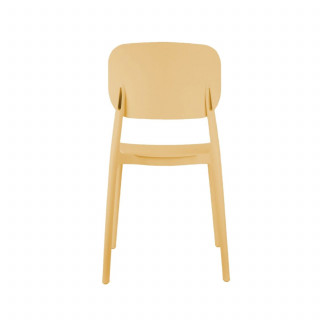 Lot de 2 chaises d'intérieur et d'extérieur CHEER - Jaune