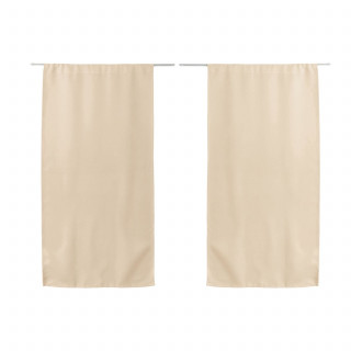Vitrage occultant REGLISSE - 60 x 120 cm - Ivoire
