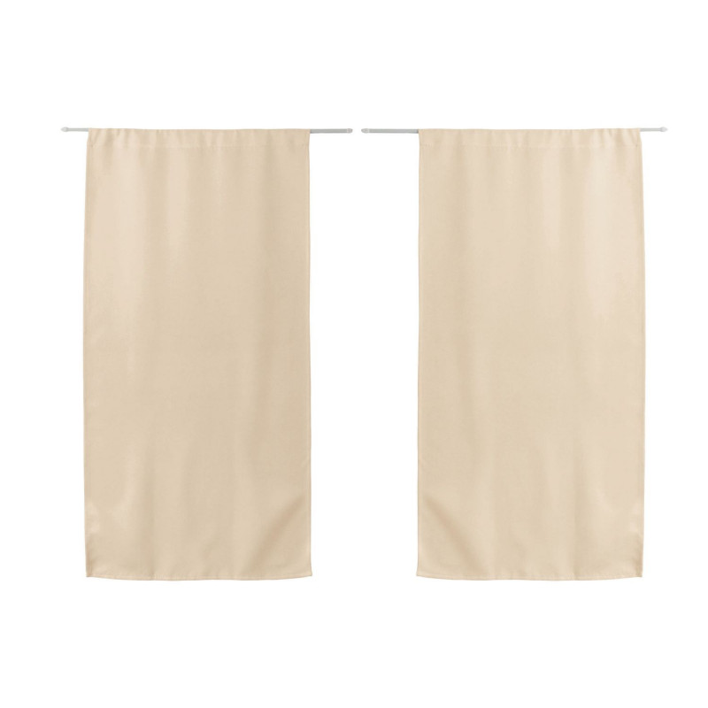 Vitrage occultant REGLISSE - 60 x 120 cm - Ivoire