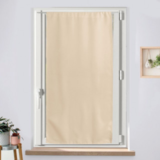 Vitrage occultant REGLISSE - 60 x 120 cm - Ivoire
