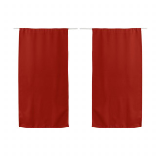 Vitrage occultant REGLISSE - 60 x 120 cm - Terre cuite