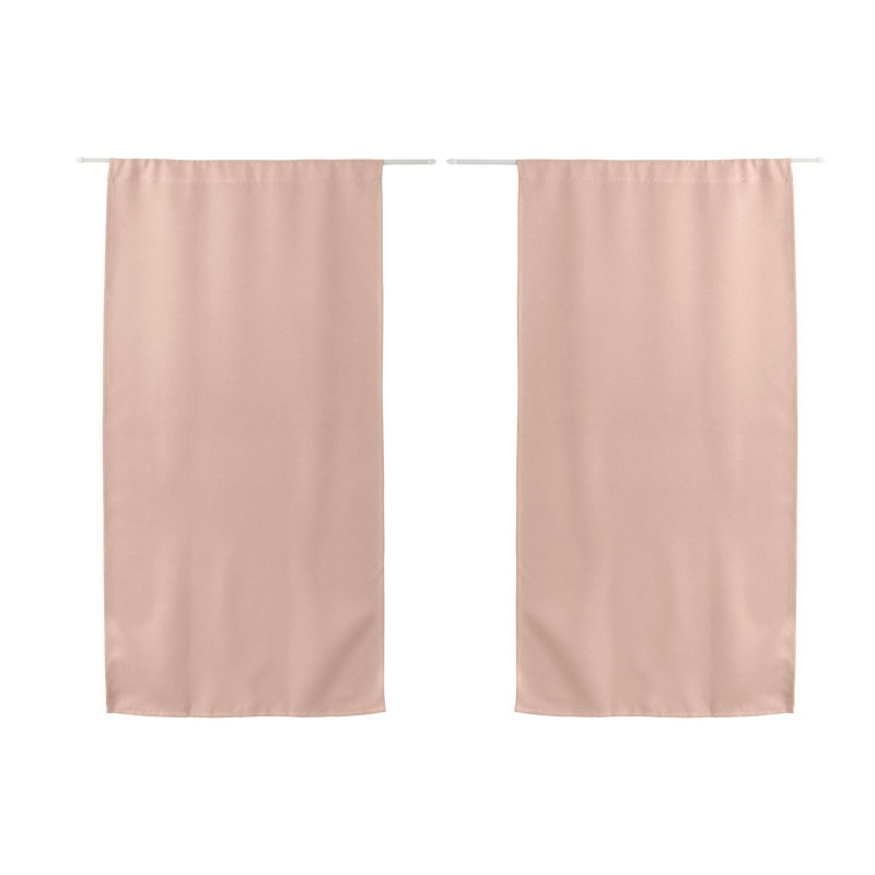 Vitrage occultant REGLISSE - 60 x 120 cm - Vieux rose