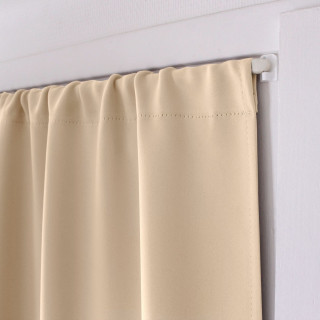 Rideau de porte occultant REGLISSE - 90 x 210 cm - Ivoire