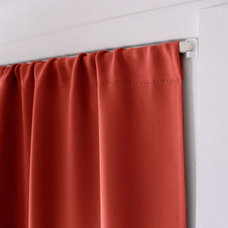 Rideau de porte occultant REGLISSE - 90 x 210 cm - Terre cuite