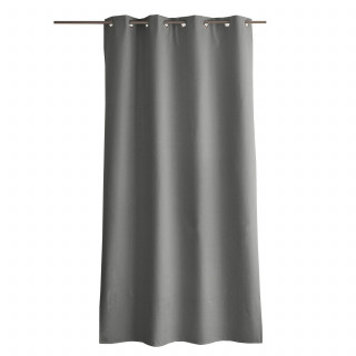 Rideau total occultant et thermique OXFORD - 135 x 240 cm - Gris clair