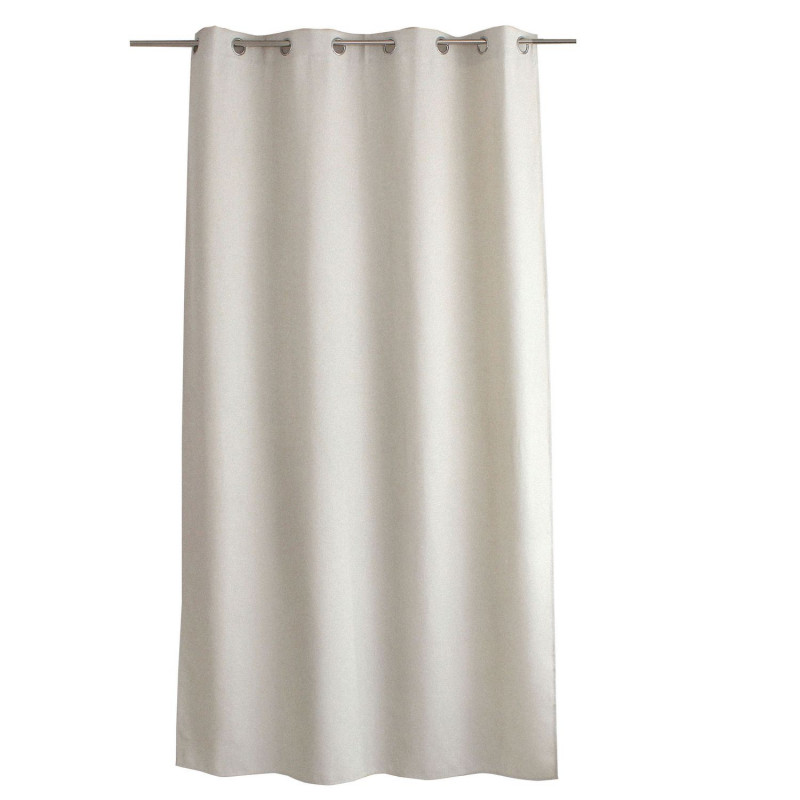 Rideau thermique en velours chenillé avec doublure polaire BLIZZARD - 140 x 240 cm - Ecru