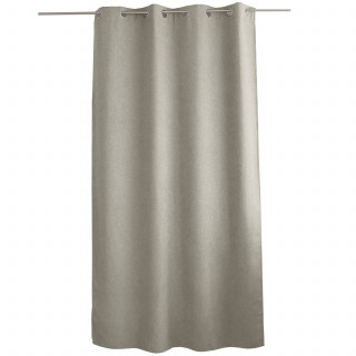 Rideau thermique en velours chenillé avec doublure polaire BLIZZARD - 140 x 240 cm - Naturel