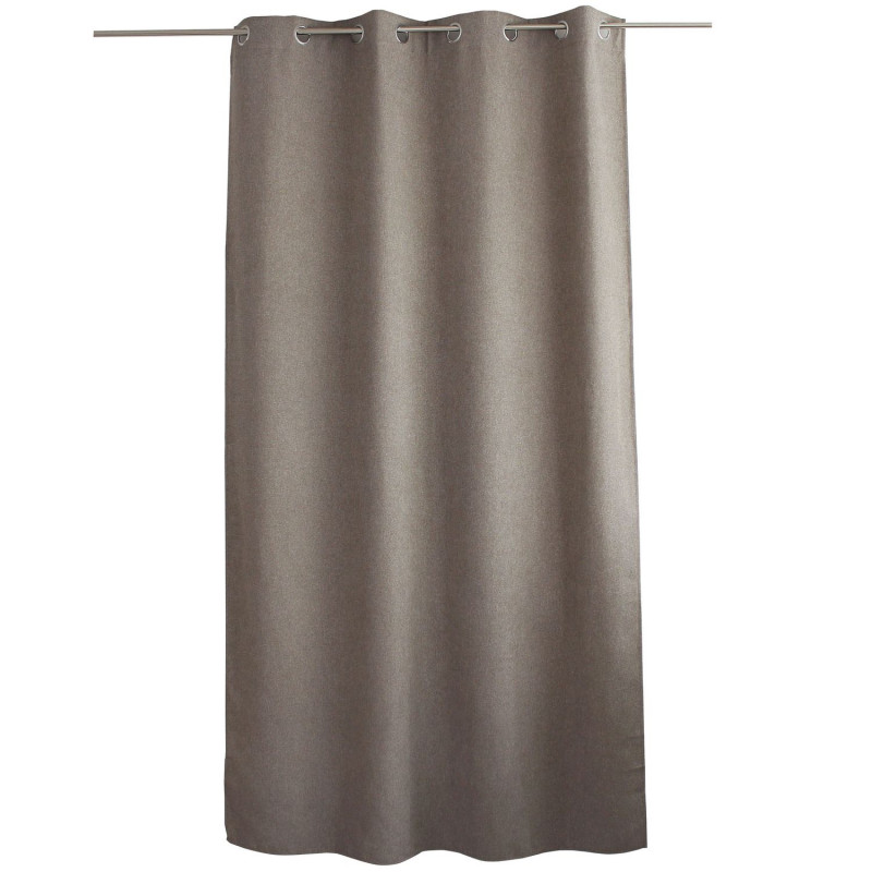 Rideau thermique en velours chenillé avec doublure polaire BLIZZARD - 140 x 240 cm - Taupe