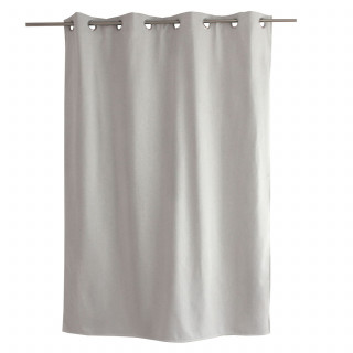 Rideau thermique pour fenêtre avec doublure polaire noire FJORD - 140 x 180 cm - Blanc