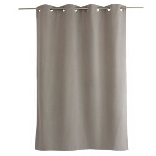 Rideau thermique pour fenêtre avec doublure polaire noire FJORD - 140 x 180 cm - Naturel