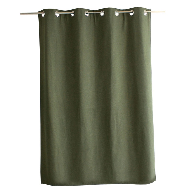Rideau thermique pour fenêtre avec doublure polaire noire FJORD - 140 x 180 cm - Vert gris