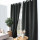 Rideau thermique avec doublure polaire noire FJORD - 140 x 240 cm - Gris foncé
