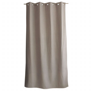 Rideau thermique avec doublure polaire noire FJORD - 140 x 240 cm - Naturel
