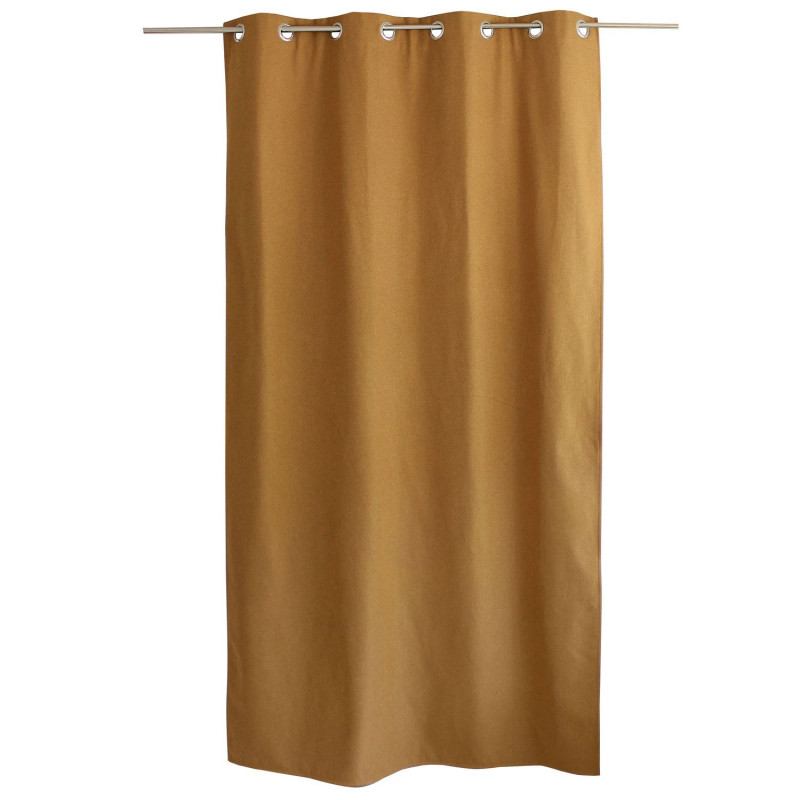 Rideau thermique avec doublure polaire noire FJORD - 140 x 240 cm - Tabac