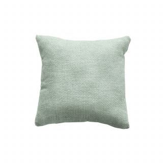Coussin déhoussable en velours chenillé KAMALA - 40 x 40 cm - Céladon