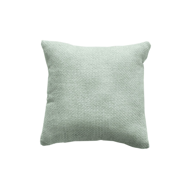 Coussin déhoussable en velours chenillé KAMALA - 40 x 40 cm - Céladon