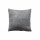 Coussin déhoussable en velours chenillé KAMALA - 40 x 40 cm - Gris foncé