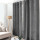 Rideau en velours chenillé KAMALA - 140 x 240 cm - Gris foncé