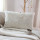 Coussin déhoussable effet fourrure léopard LEO - 40 x 60 cm - Ecru