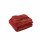 Plaid flanelle doublé sherpa SHERLOCK - 125 x 150 cm - Terre cuite