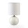Lampe Boule en céramique - H. 25 cm - Blanc