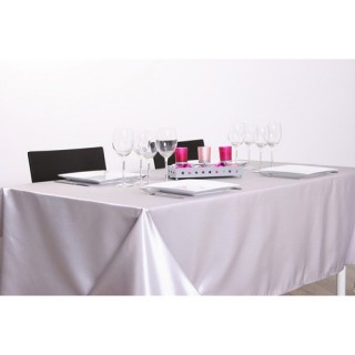 Nappe Satin - 140 x 240 cm - Argent