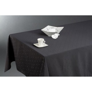 Nappe anti-tâches Carrés - 140 x 240 cm - Gris foncé Catalogue   Produits