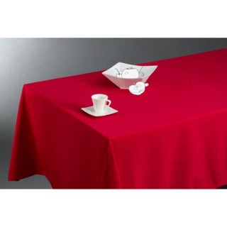 Nappe anti-tâches Carrés - 150 x 300 cm - Rouge