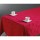 Nappe anti-tâches Jacquard Papillons - 140 x 240 cm - Rouge