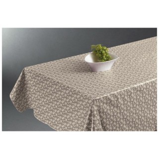Nappe cirée Fleur - 140 x 240 cm - Couleur lin
