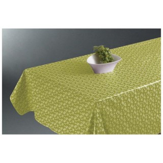 Nappe cirée Fleur - 140 x 240 cm - Vert anis