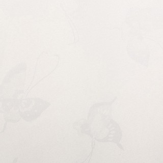 Nappe anti-tâches Jacquard Papillons - 140 x 240 cm - Ivoire