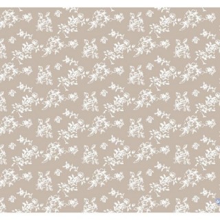 Nappe cirée Fleur - 140 x 240 cm - Couleur lin