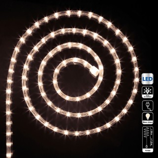 Guirlande tube LED d'extérieur - 24 m. - Blanc chaud