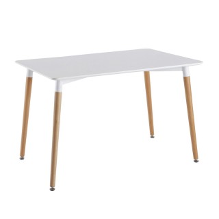 Table rectangulaire Mobiliers Design - 74 x 75 x 115 cm - Blanche