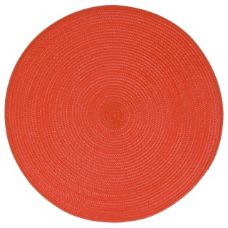 Set de table Tressé Rond - Diam. 38 cm - Orange