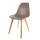 Chaise scandinave Coque - H. 83 cm - Taupe