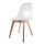 Chaise scandinave transparente - H. 86 cm - Blanc