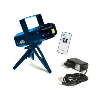 Laser Disco MP3 avec télécommande - 6 Effets lumineux - Bleu