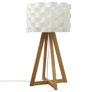 Lampe à poser en bambou Moki - H. 55 cm
