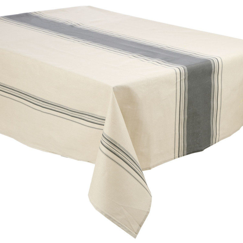 Nappe anti-tâches Bistrot - 240 x 145 cm - Gris