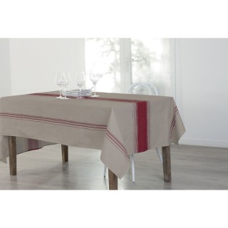 Nappe anti-tâches Bistrot - 240 x 145 cm - Rouge