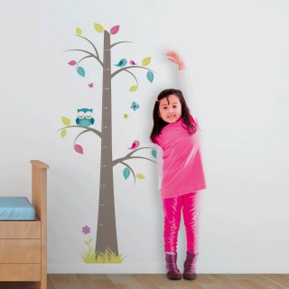 Sticker enfant Arbre - 70 x 50 cm - Multicolore