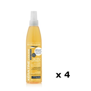 Lot de 4 - Kératine liquide Activ Protect - Cheveux secs - 250 ml