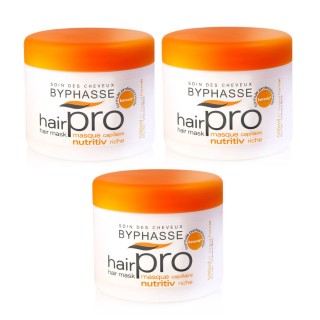 Lot de 3 - Masque capillaire Nutritiv Riche Hair Pro - Cheveux Secs - 500 ml